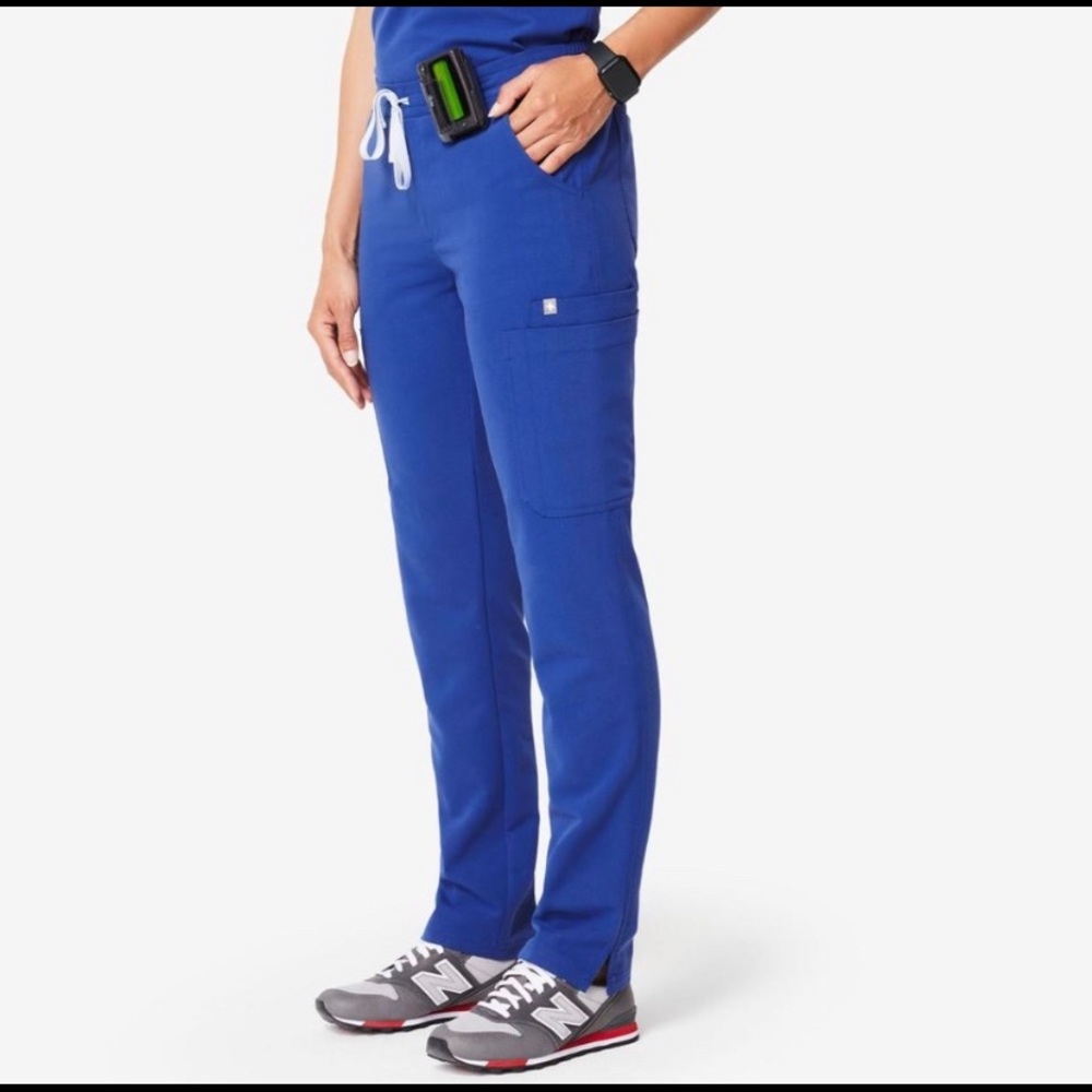 NWT FIGS Yola Skinny Pant Winning Blue Large/Tall